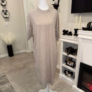 H&M Beige Casual Dress Size Medium